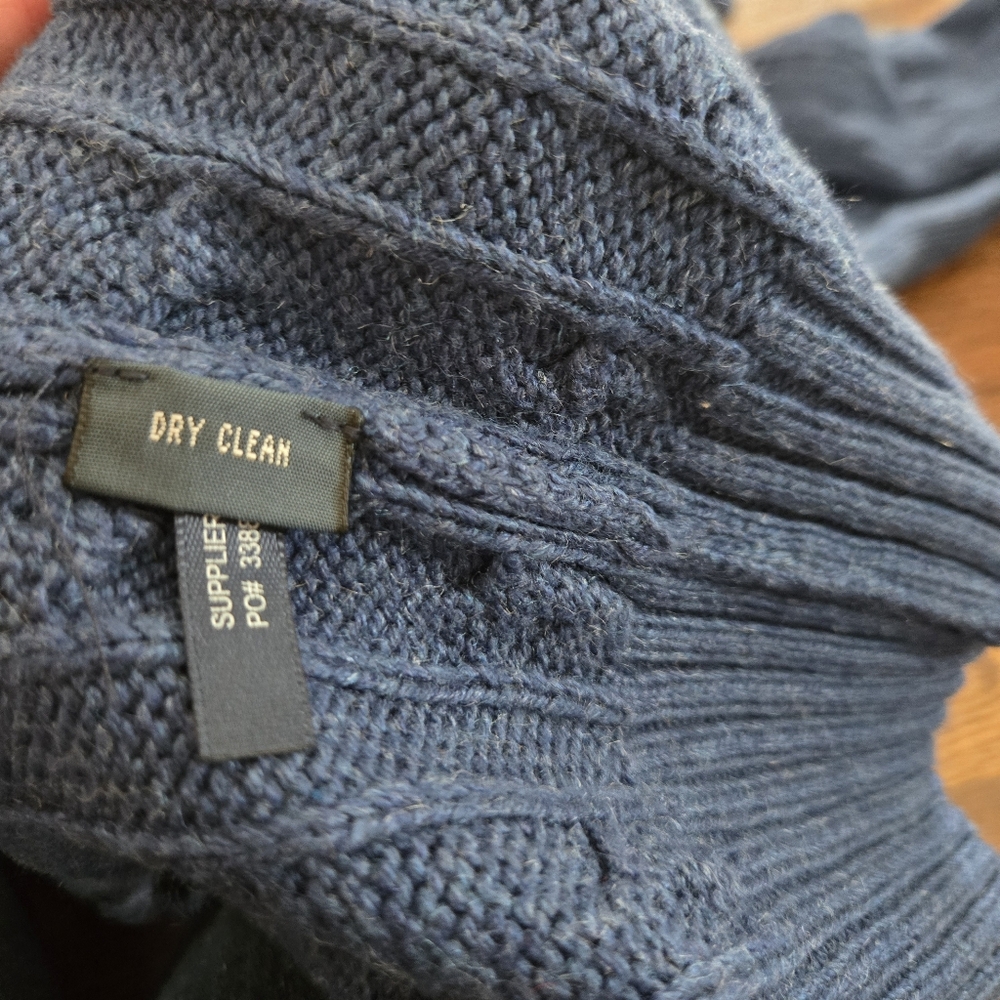 POLO Ralph Lauren 100% Tussah Silk Cable Knit Mens Sweater Sz XL Like New - Picture 6 of 8